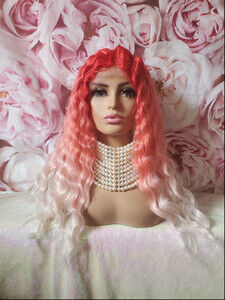 HD lace front human blend wig